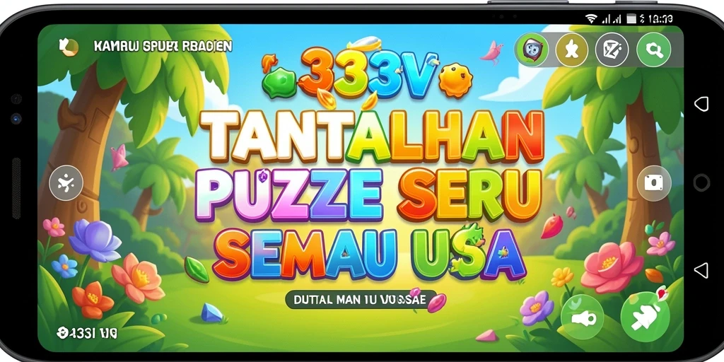Screenshot gameplay <strong>333V</strong> yang menampilkan suasana seru saat memecahkan puzzle.