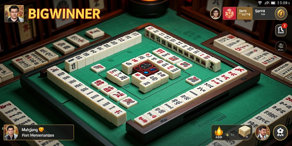 Screenshot utama BIGWINNER menampilkan gameplay Mahjong yang menarik.