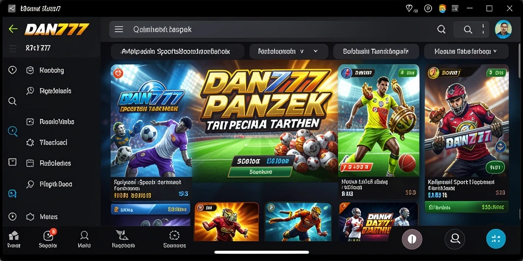 Tampilan screenshot utama DAN777 menampilkan pengalaman taruhan olahraga yang menarik.