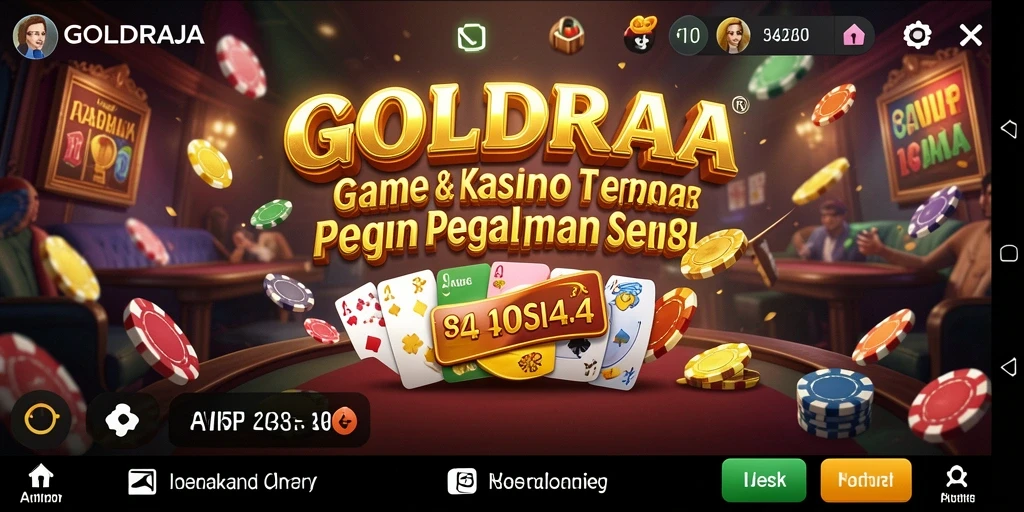 Tampilan gameplay GOLDRAJA yang menarik dan seru saat bermain kasino.