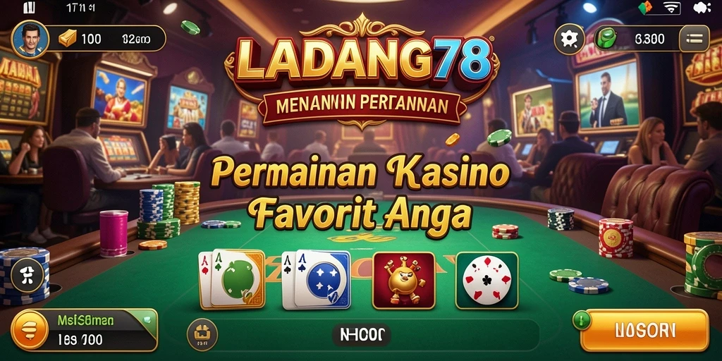 Tampilan gameplay yang seru dan mendebarkan di LADANG78.