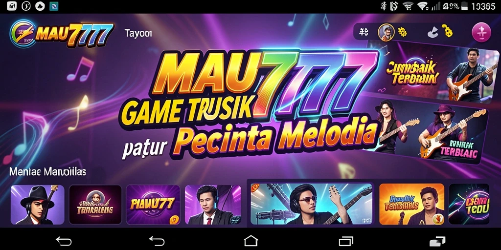 Tampilan gameplay MAU777 dengan iringan musik yang menarik.