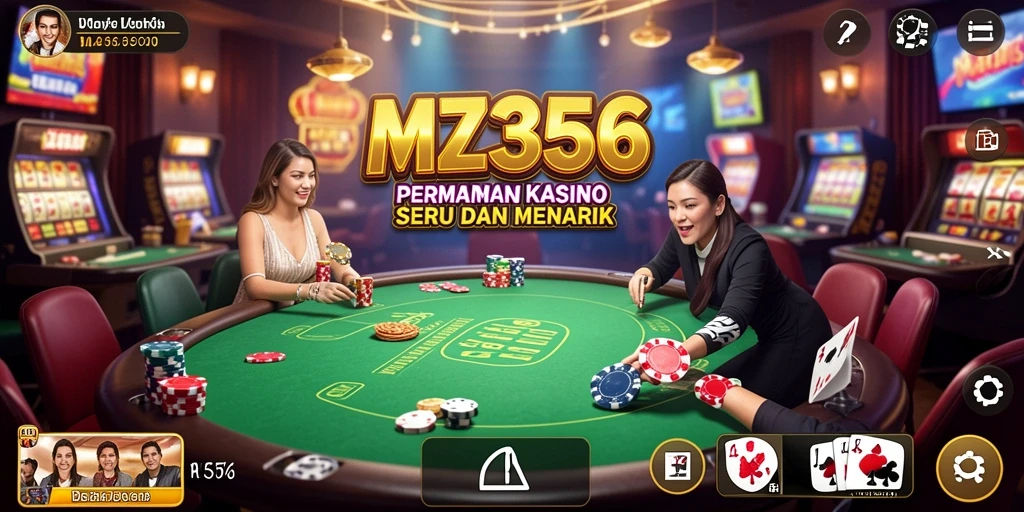 Tangkapan layar MZ356 yang menampilkan aksi permainan Kasino yang menarik.