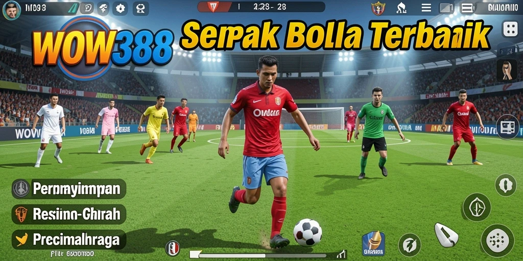 Tampilan menarik dari gameplay sepak bola di WOW388.